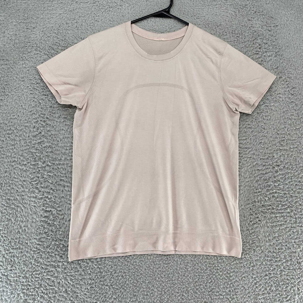Lululemon Shirt Womens 6 Seamless Athletic Pink Workout Swiftly Tech T-Shirt